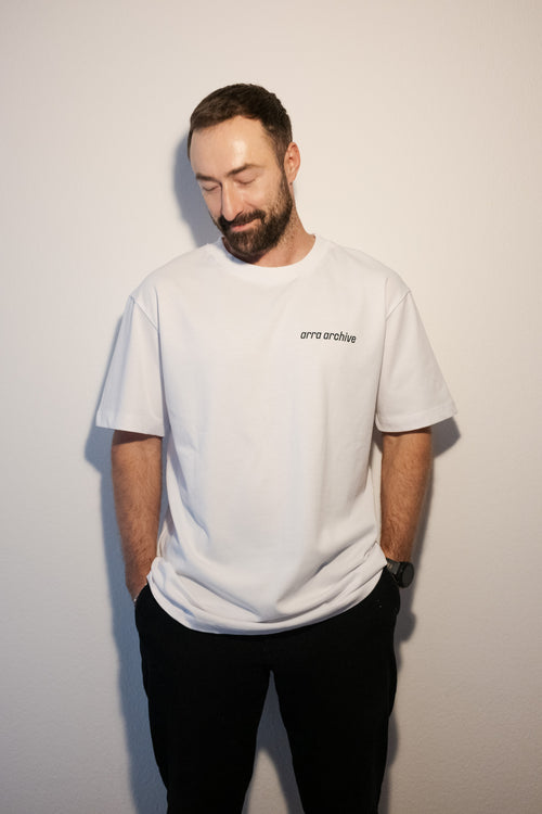 arra - the archive tee white