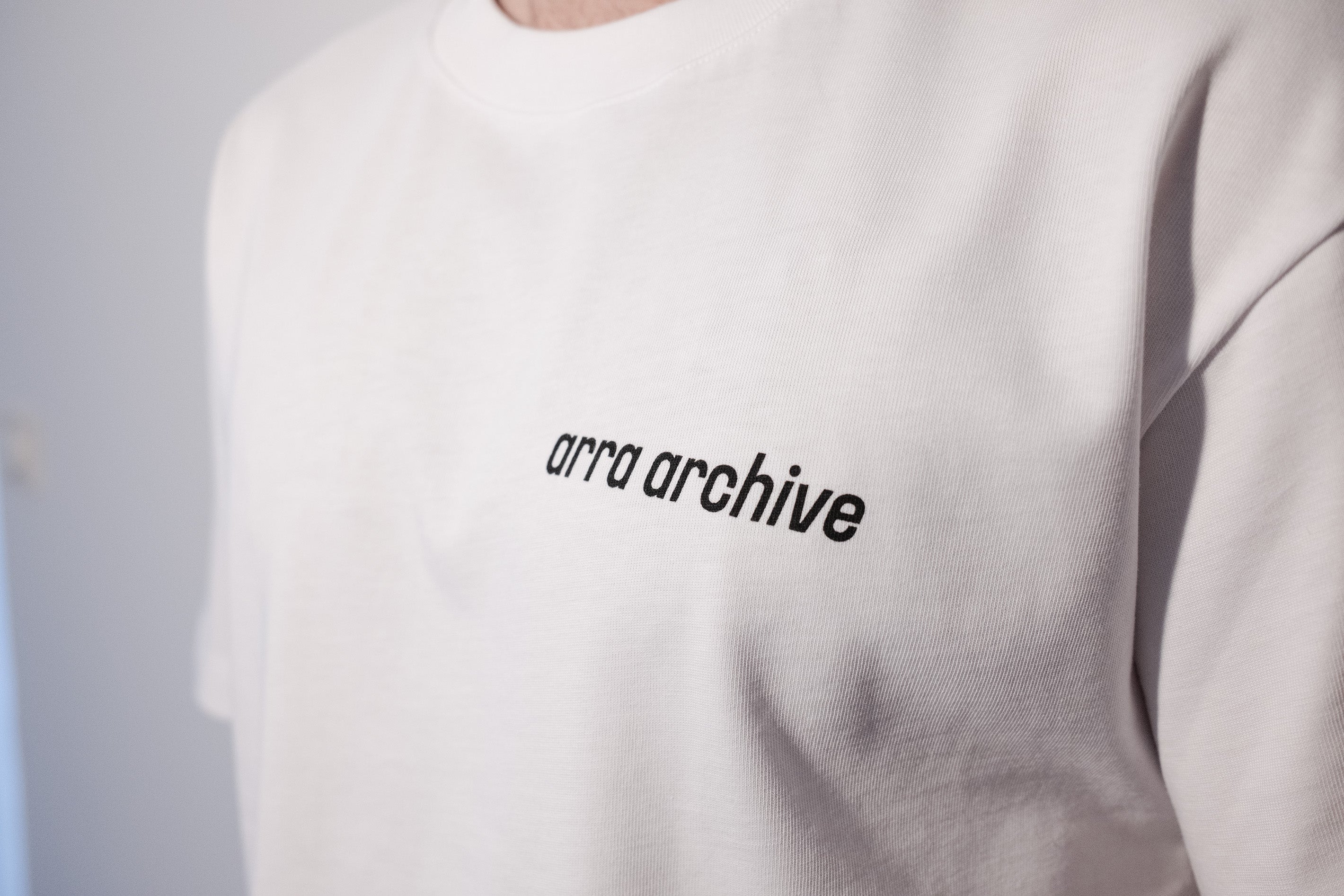 arra - the archive tee white