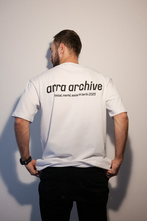 arra - the archive tee white